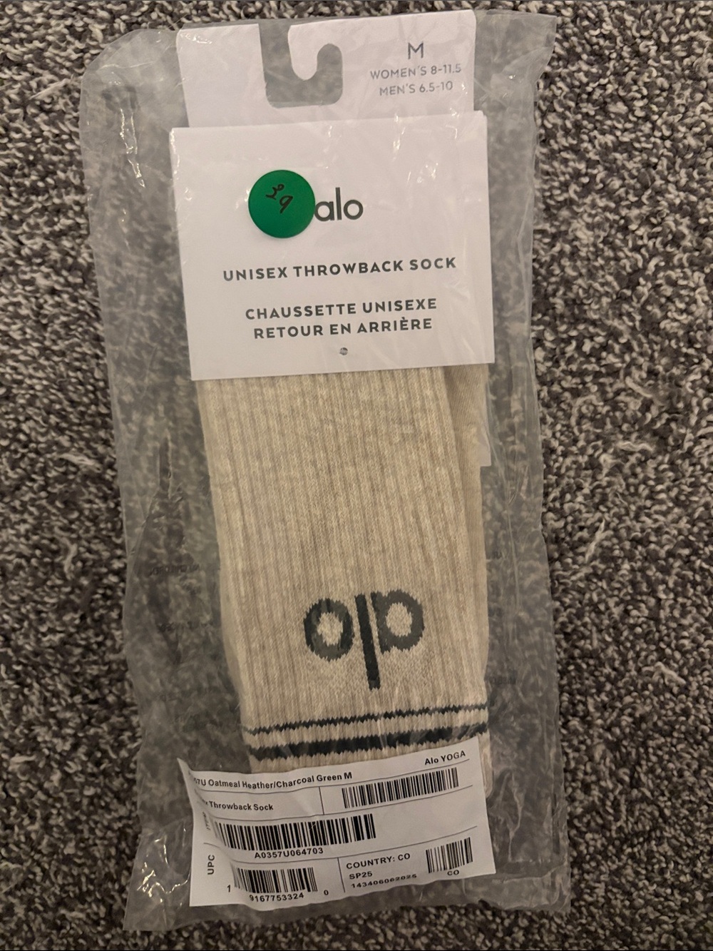 ALO Yoga Unisex Throwback Sock